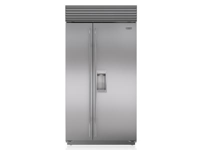 42" SUBZERO  Built-In Side-by-Side Refrigerator/Freezer with Dispenser - BI-42SD/S/PH