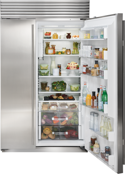 48" SUBZERO  Built-In Side-by-Side Refrigerator/Freezer with Internal Dispenser - BI-48SID/S/PH