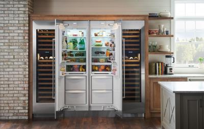 24" SUBZERO  Integrated Column Refrigerator/Freezer with ice maker – Panel Ready-IC-24CI-RH