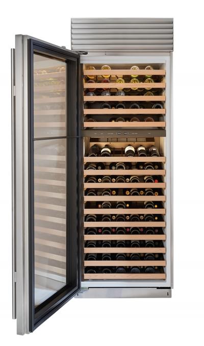 30" SUBZERO Built-In Column Wine Storage - BW-30/S/TH-LH