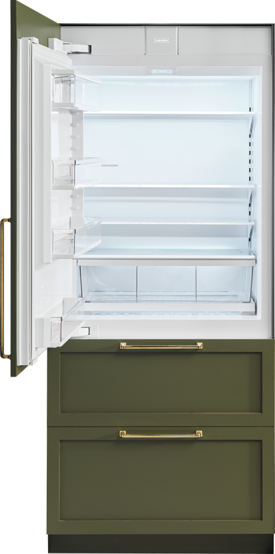  36" SUBZERO Integrated Over-and-Under Refrigerator/Freezer with Internal Dispenser and Ice Maker - Panel Ready -IT-36CIID-RH