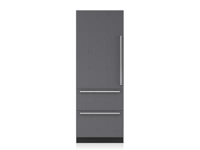 30" SUBZERO  Integrated Over-and-Under Refrigerator/Freezer with Ice Maker and Internal Dispenser - Panel Ready-  IT-30CIID-RH