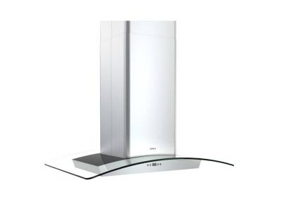 36" Zephyr Milano Island-Mount Chimney Range Hood with 715 CFM Internal Blower - ZMLM90BG