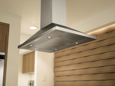 42" Zephyr Napoli Island Mount Chimney Range Hood with 715 CFM Internal Blower - ZNAE42CS