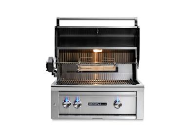30" Sedona Built-in Grill With Rotisserie, 1 Prosear Infrared Burner And 1 Stainless Steel Burner - L500PSRLP