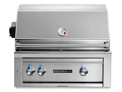 30" Sedona Built-in Grill With Rotisserie, 1 Prosear Infrared Burner And 1 Stainless Steel Burner - L500PSRLP