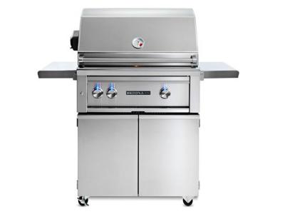 30" Sedona Freestanding Grill With Rotisserie, 1 Prosear Infrared Burner And 1 Stainless Steel Burner - L500PSFRNG