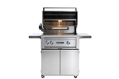 30" Sedona Freestanding Grill With Rotisserie, 1 Prosear Infrared Burner And 1 Stainless Steel Burner - L500PSFRLP