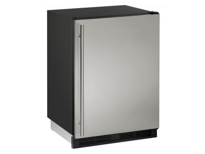 24" U-Line 1000 Series Solid Door Refrigerator - U1224RS00B