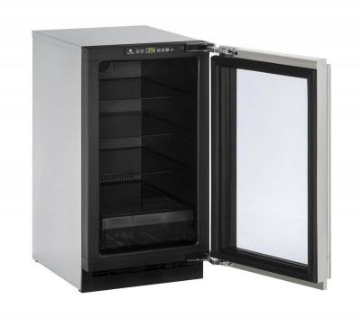 18"  U-Line 2000 Series Glass Door Refrigerator - U2218RGLINT00B