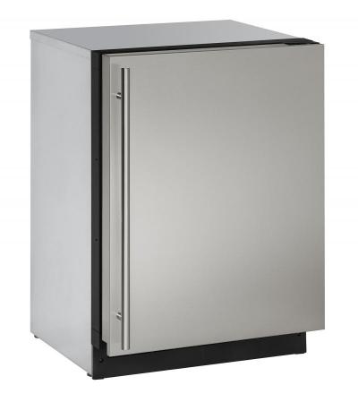 24" U-Line 2000 Series Solid Door Built-In Compact Refrigerator - U2224RINT00B