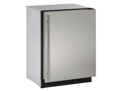 24" U-Line Modular 3000 Series Solid Door Built-In Compact Refrigerator - U3024RS00B