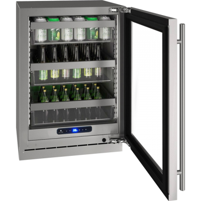 24" U-Line 5 Class Series Compact Refrigerator - UHRE524IS01A