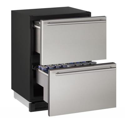 24" U-Line 1000 Series Solid Refrigerator Drawers - U1224DWRS00B
