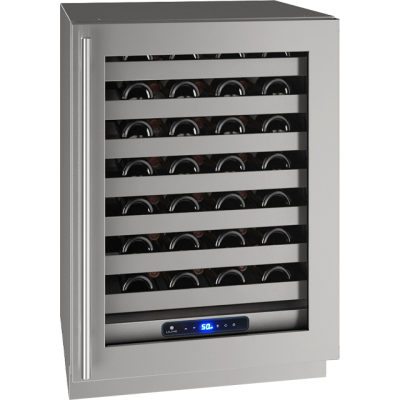 24" U-Line 5 Class Series Wine Captain Cooler Stainless Frame (with lock) - UHWC524SG41A