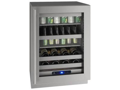 24" U-Line 5 Class 5.2 Cu. Ft.  Beverage Center - UHBV524SG01A