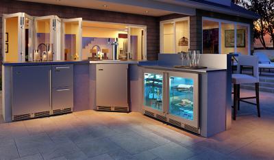 15" Perlick Signature Series Outdoor Refrigerator Drawers - HP15RO35