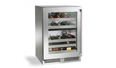 24" Perlick Signature Series Dual-Zone Outdoor Wine Reserve - HP24DO31L