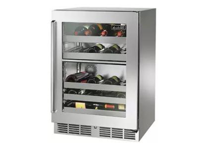 24" Perlick Signature Series Dual-Zone Outdoor Wine Reserve - HP24DO33R