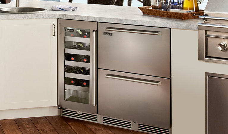 Perlick shop drawer fridge