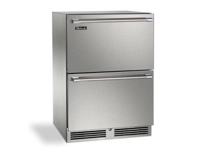 24"  Perlick Signature Series Outdoor Refrigerator Drawers - HP24RO35