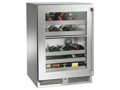 24" Perlick Signature Series Dual-Zone Wine Reserve - HP24DS34L