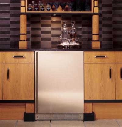24" Monogram Stainless Steel Bar Refrigerator - ZIBS240HSS