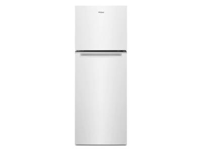 24" Whirlpool 12.9 Cu. Ft. Top Freezer Refrigerator In White - WRT313CZLW