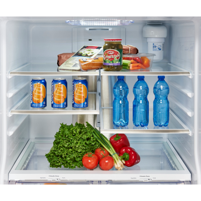 33" GE Profile 20.8 Cu. Ft. French Door Refrigerator In Fingerprint Resistant Stainless Steel - PNE21NYRKFS