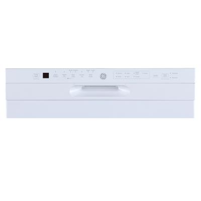 24" GE Built-In Front Control Dishwasher In White - GBF655SGPWW