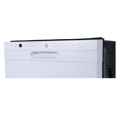 24" GE Built-In Front Control Dishwasher In White - GBF655SGPWW