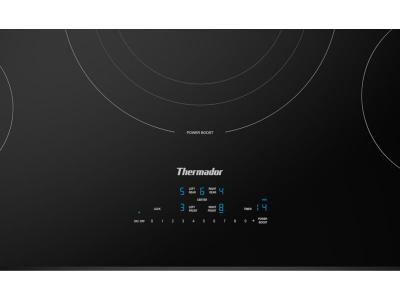 36" Thermador Induction Cooktop in Black Surface Mount without Frame - CIT365YB