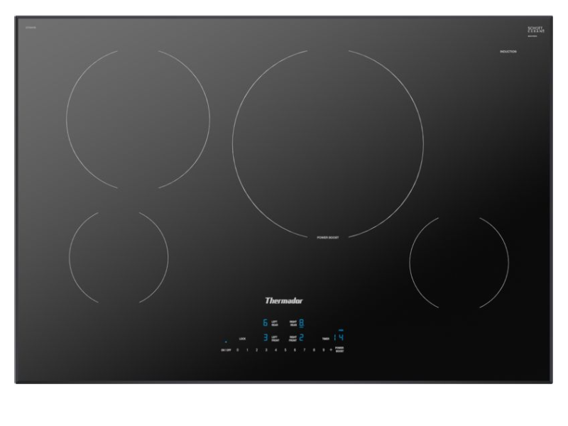 THERMADOR Induction Cooktop 30'' Black, surface mount without frame
