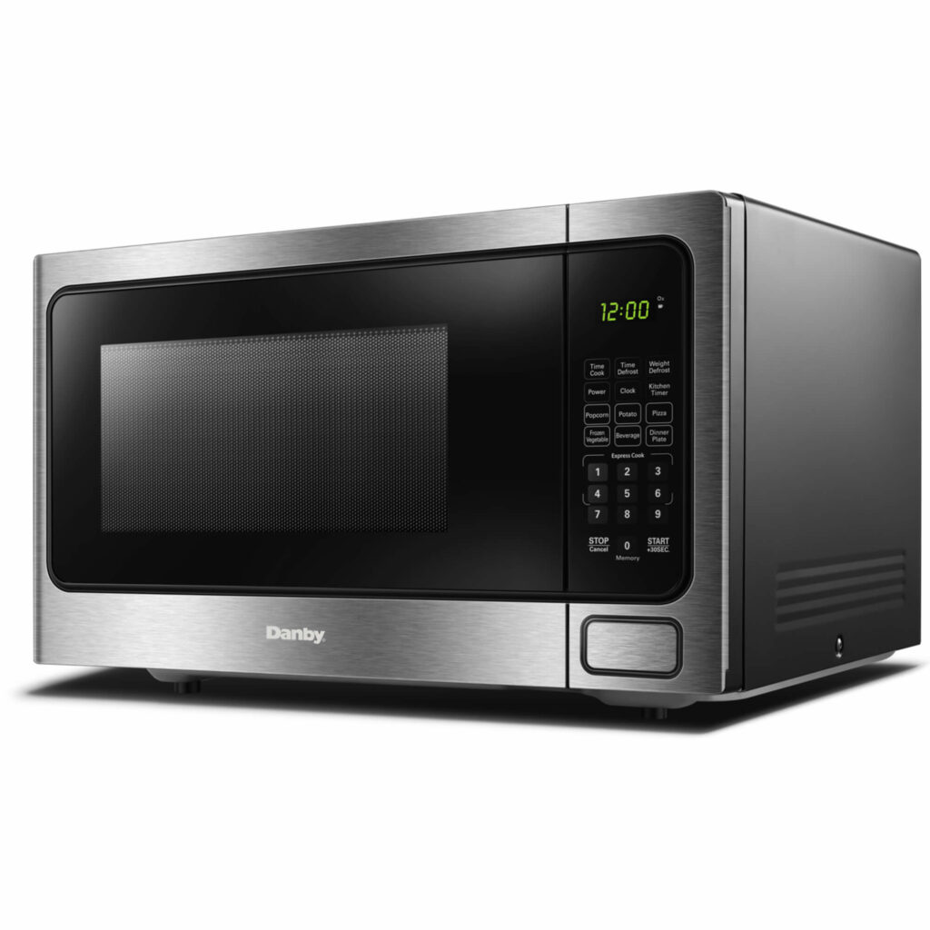 Danby 0.9 cu. ft. Countertop Microwave in Stainless Steel - DBMW0924BBS