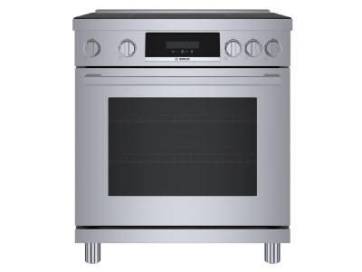 30" Bosch 800 Series Industrial Style Induction Range in Stainless Steel - HIS8055C