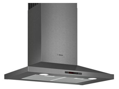 30" Bosch 800 Series Chimney Hood Black Stainless Steel - HCP80641UC