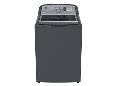 27" GE stainless steel 5.3(IEC) cu. ft. capacity washer - GTW680BMMDG