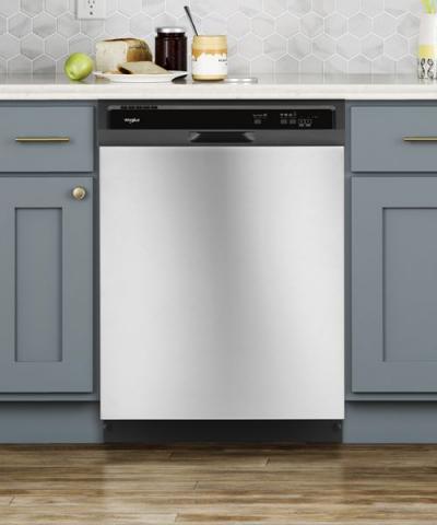 Whirlpool Heavy-Duty Dishwasher With 1-Hour Wash Cycle In Stainless Steel - WDF331PAHS