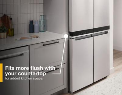 36" Whirlpool 19.4 Cu. Ft. Counter Depth 4 Door Refrigerator  - WRQA59CNKZ