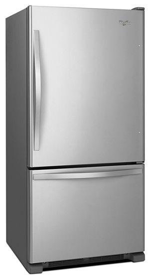 30" Whirlpool 19 Cu. Ft. Bottom-Freezer Refrigerator with Freezer Drawer - WRB329RFBM