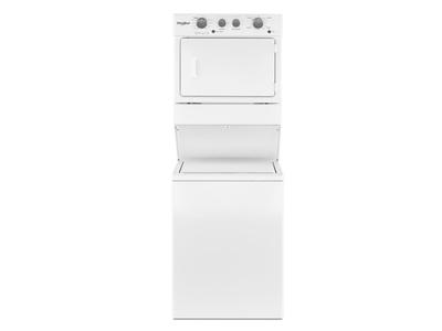 27" Whirlpool Electric Stacked Laundry Center With 9 Wash Cycles And AutoDry - YWET4027HW