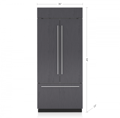 36" SubZero Classic French Door Refrigerator with Internal Dispenser - CL3650UFDID/O