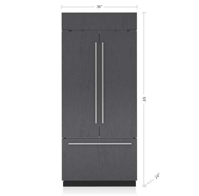Sub-Zero 36 Classic Over-and-Under Refrigerator Freezer