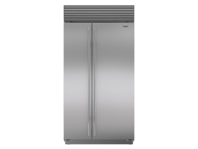 42" SubZero 24.5 Cu. Ft. Classic Side-by-Side Refrigerator Freezer with Internal Dispenser and Tubular Handle in Stainless Steel - CL4250SID/S/T