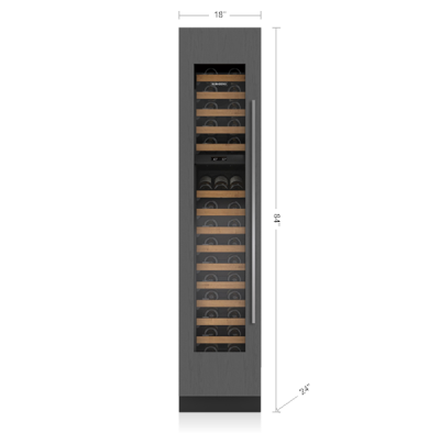 18" SubZero Designer Right Hinge Wine Storage with Panel Ready - DEC1850W/R