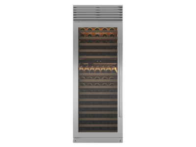 30" SubZero Classic Left-Hinge Wine Storage with Pro Handle in Stainless Steel - CL3050W/S/P/L
