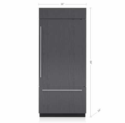 36" SubZero Left Hinge Classic Over-and-Under Refrigerator With Internal Dispenser - CL3650UID/O/L