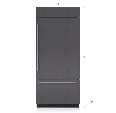 36" SubZero Left Hinge Classic Over-and-Under Refrigerator In Panel Ready - CL3650U/O/L