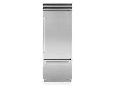 30" SubZero Pro Handle Left Hinge Classic Over-and-Under Refrigerator - CL3050U/S/P/L