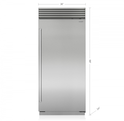 36" SubZero Built-in Tubular Handle Right Hinge Classic Freezer - CL3650F/S/T/R